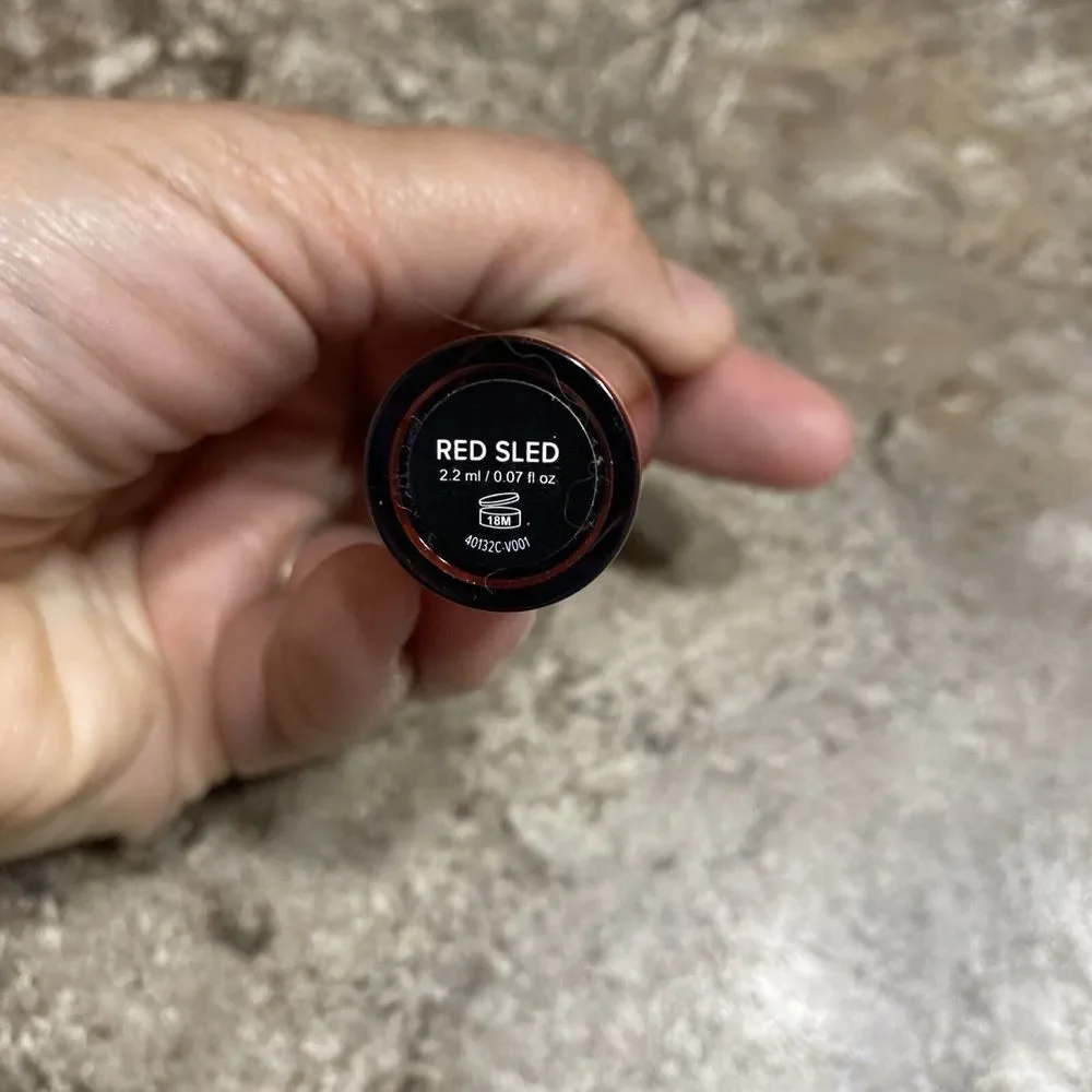 Younique RED SLED Lucrative Lip Gloss New Holiday‎ Travel Size